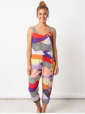 The Odell’s Abstract Multicolor Sleeveless Jumpsuit Size S